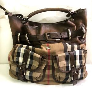 Burberry Nova Check Front Pocket Bag